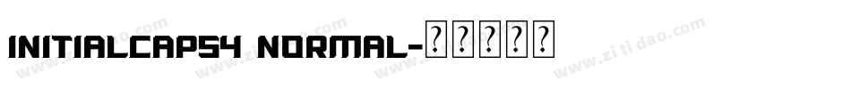 InitialCaps4 Normal字体转换